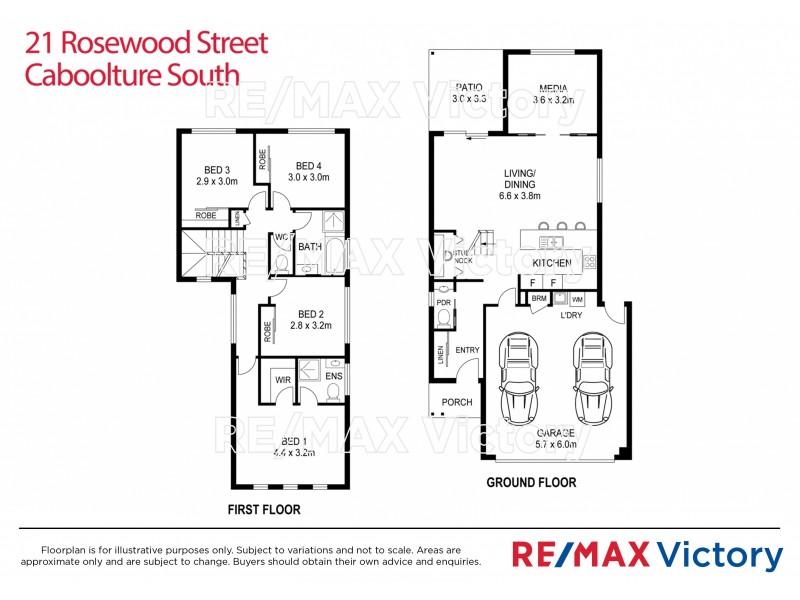 21 Rosewood Street, Caboolture South QLD 4510 Floorplan