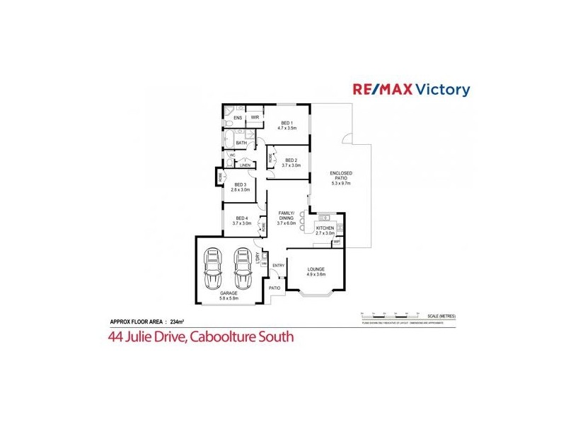 44 Julie Drive, Caboolture South QLD 4510 Floorplan