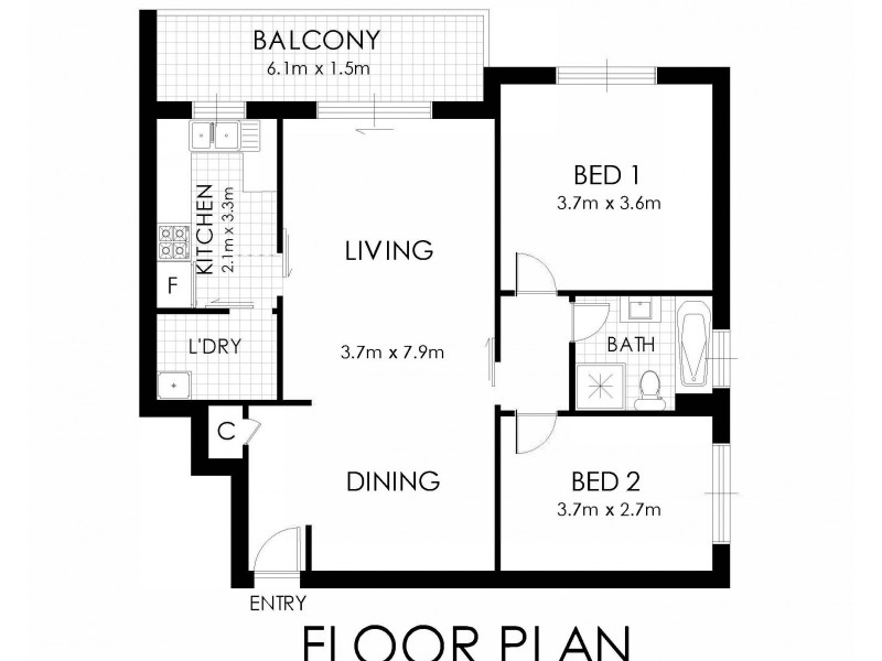 11/6 Watkin Street, Rockdale NSW 2216 Floorplan