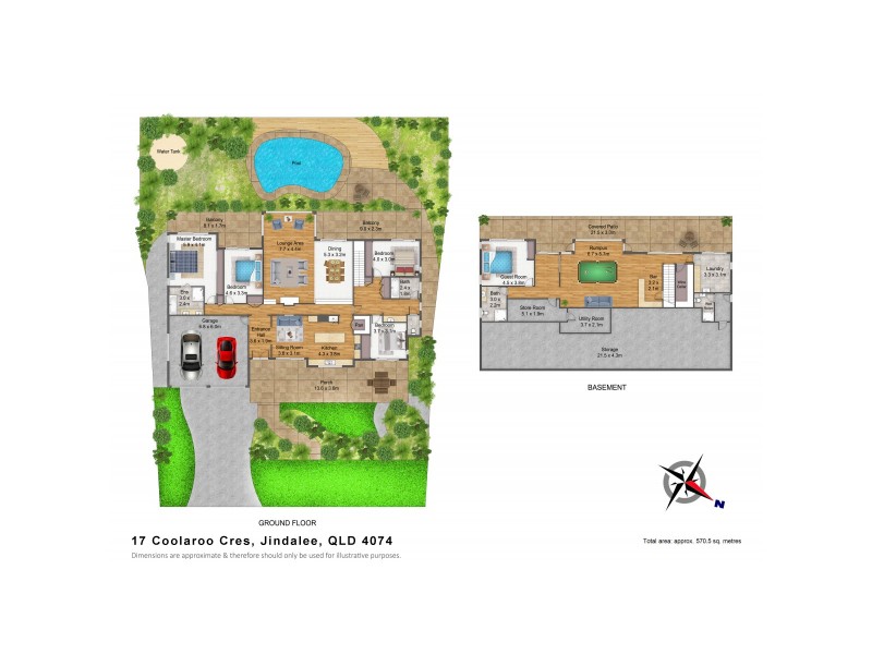 17 Coolaroo Crescent, Jindalee QLD 4074 Floorplan