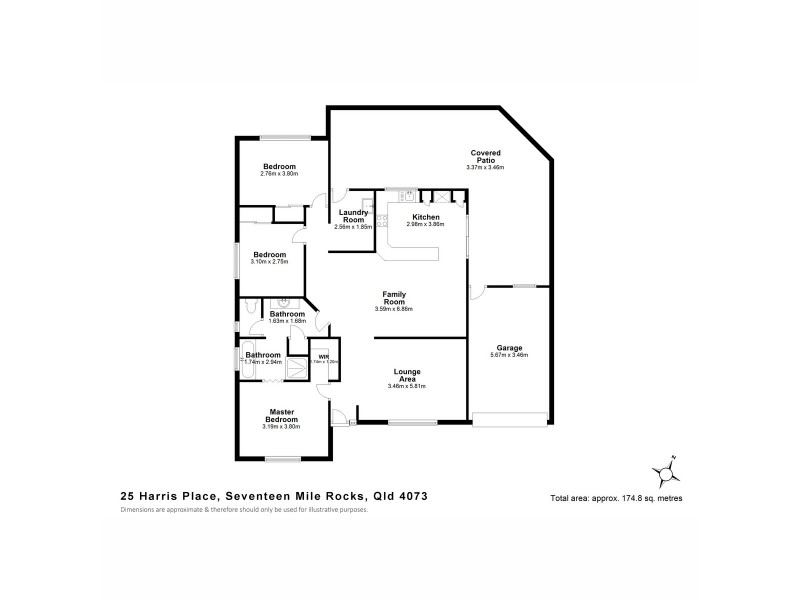 25 Harris Place, Seventeen Mile Rocks QLD 4073 Floorplan