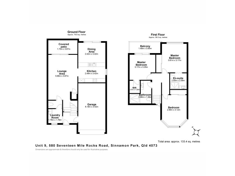 9/580 Seventeen Mile Rocks Road, Sinnamon Park QLD 4073 Floorplan