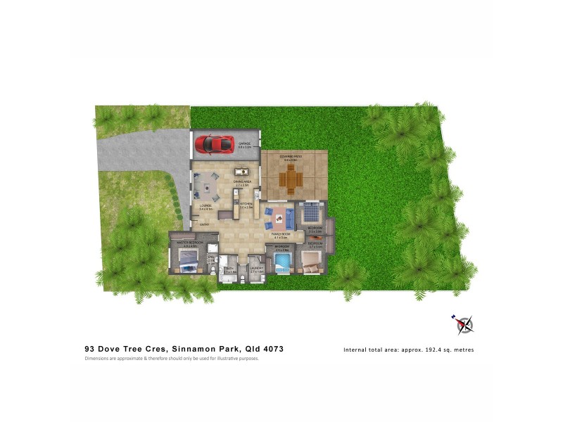 93 Dove Tree Crescent, Sinnamon Park QLD 4073 Floorplan
