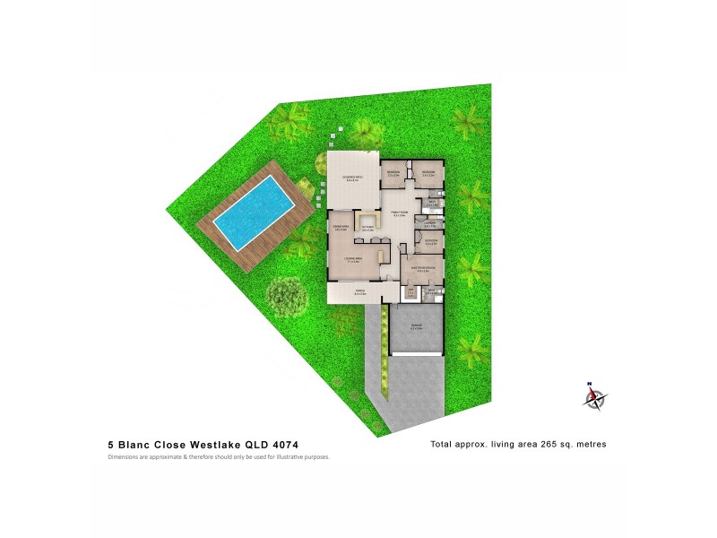 5 Blanc Close, Westlake QLD 4074 Floorplan