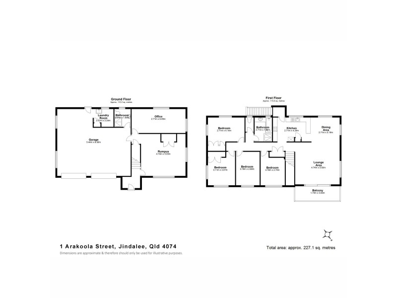1 Arakoola Street, Jindalee QLD 4074 Floorplan