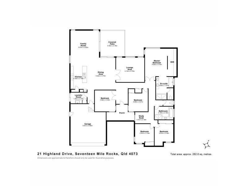 21 Highland Drive, Seventeen Mile Rocks QLD 4073 Floorplan