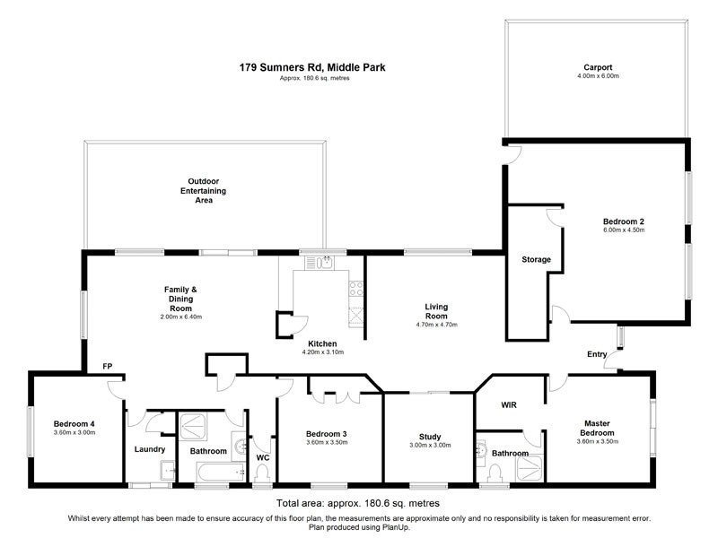 179 Sumners Road, Middle Park QLD 4074 Floorplan