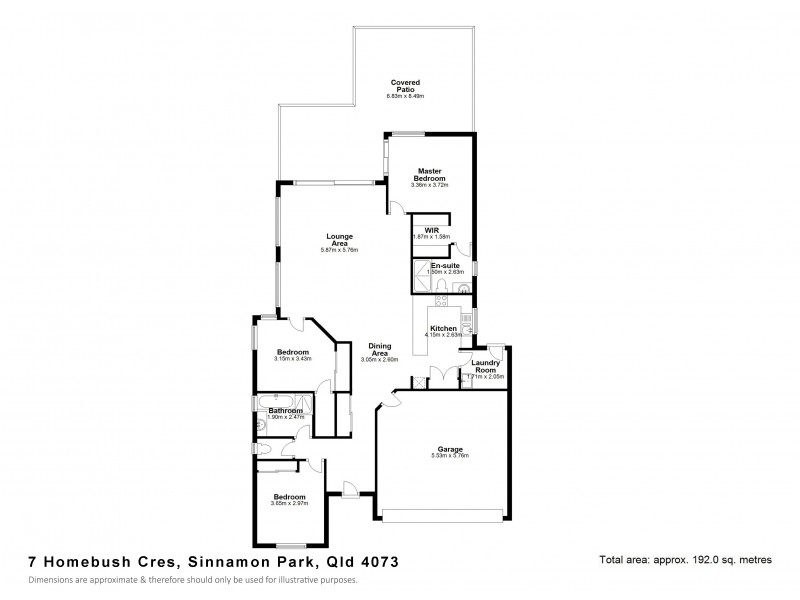 7 Homebush Crescent, Sinnamon Park QLD 4073 Floorplan