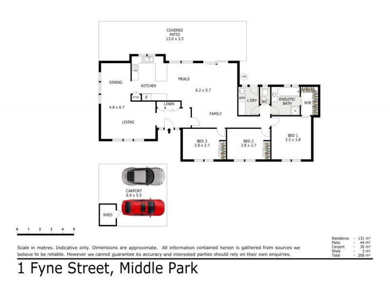 1 Fyne Street, Middle Park QLD 4074 Floorplan