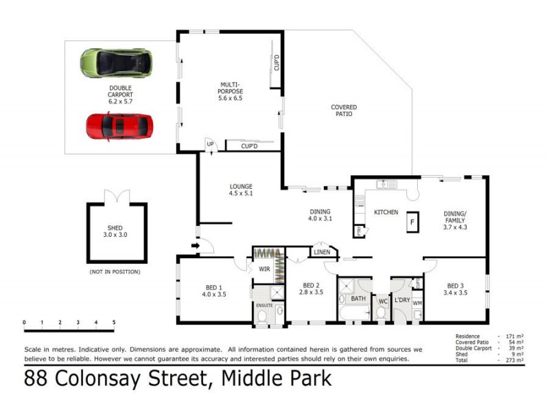 88 Colonsay Street, Middle Park QLD 4074 Floorplan