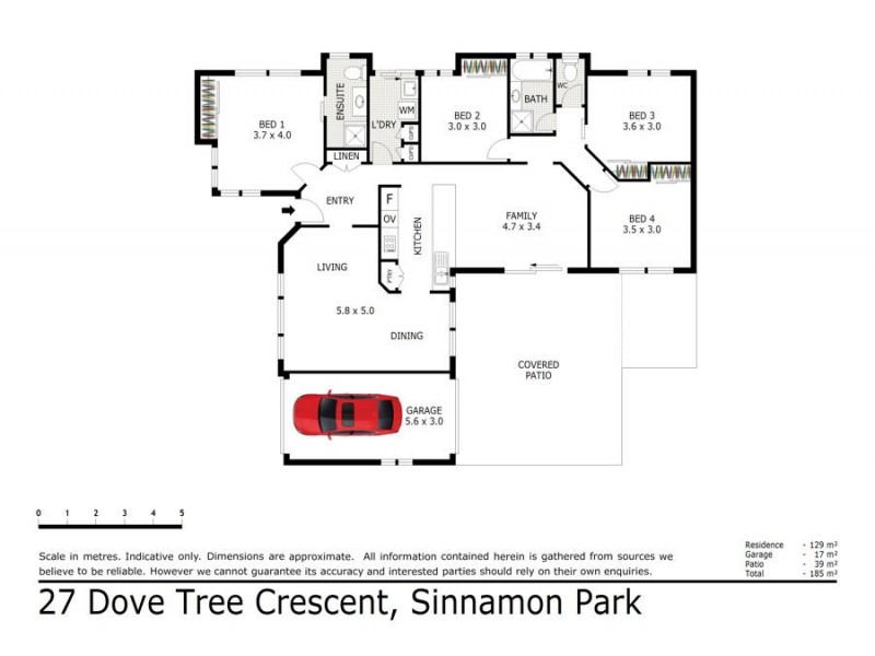 27 Dove Tree Crescent, Sinnamon Park QLD 4073 Floorplan