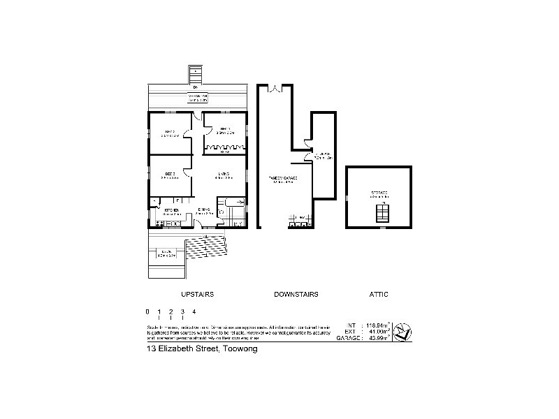 13 Elizabeth Street, Toowong QLD 4066 Floorplan
