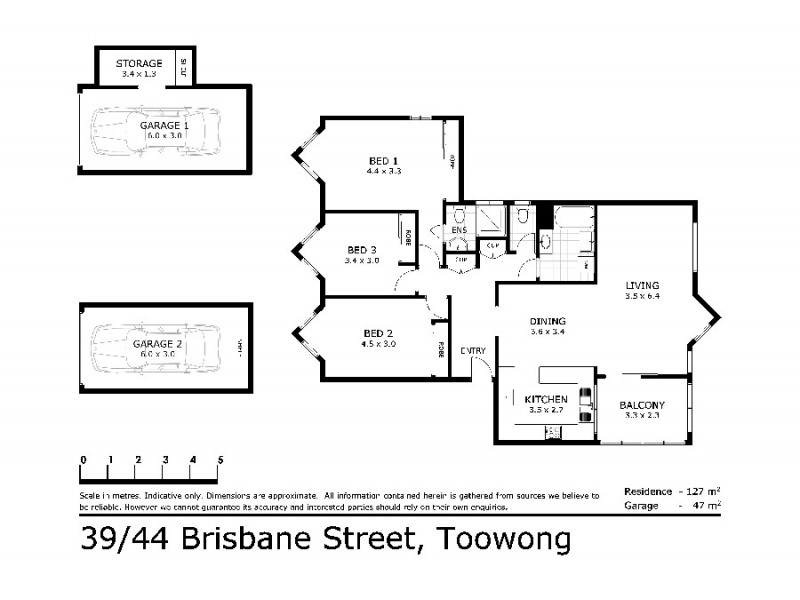 39/44 Brisbane Street, Toowong QLD 4066 Floorplan