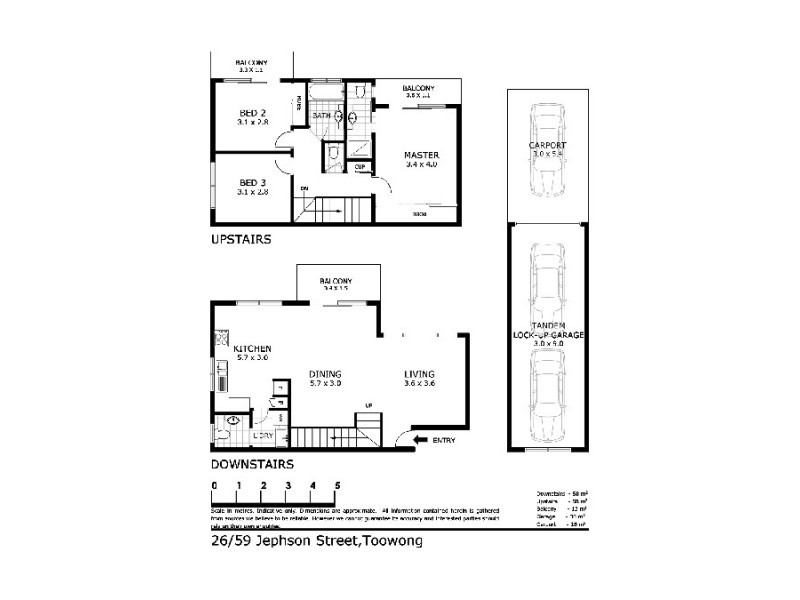 26/59 Jephson Street, Toowong QLD 4066 Floorplan