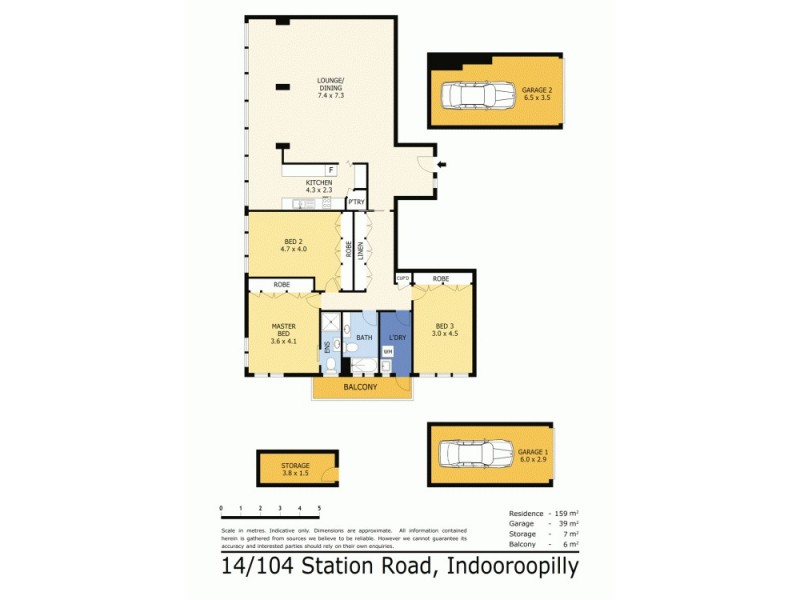 14/104 Station Road, Indooroopilly QLD 4068 Floorplan