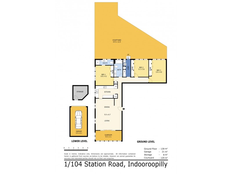 1/104 Station Road, Indooroopilly QLD 4068 Floorplan