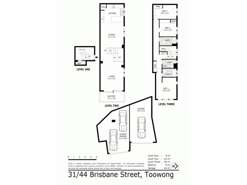 31/44 Brisbane Street, Toowong QLD 4066 Floorplan