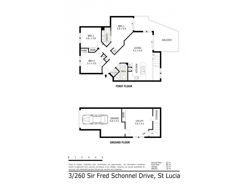 3/260 Sir Fred Schonell Drive, St Lucia QLD 4067 Floorplan