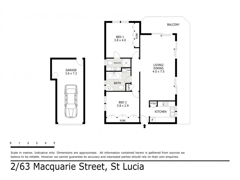 2/63 Macquarie Street, St Lucia QLD 4067 Floorplan