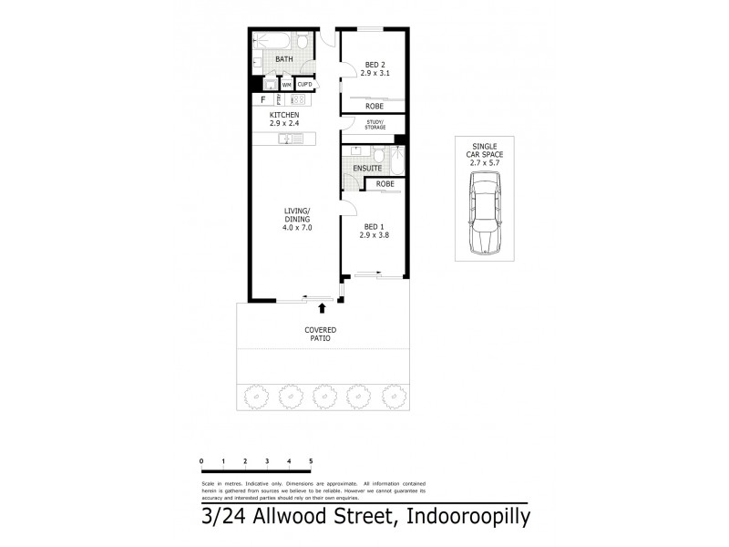 3/24 Allwood Street, Indooroopilly QLD 4068 Floorplan