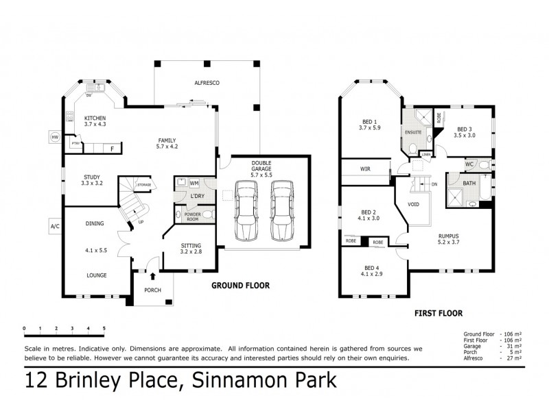12 Brinley Place, Sinnamon Park QLD 4073 Floorplan