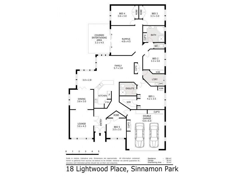 18 Lightwood Place, Sinnamon Park QLD 4073 Floorplan