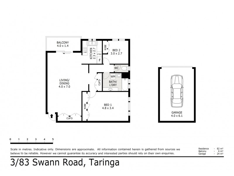 3/83 Swann Road, Taringa QLD 4068 Floorplan