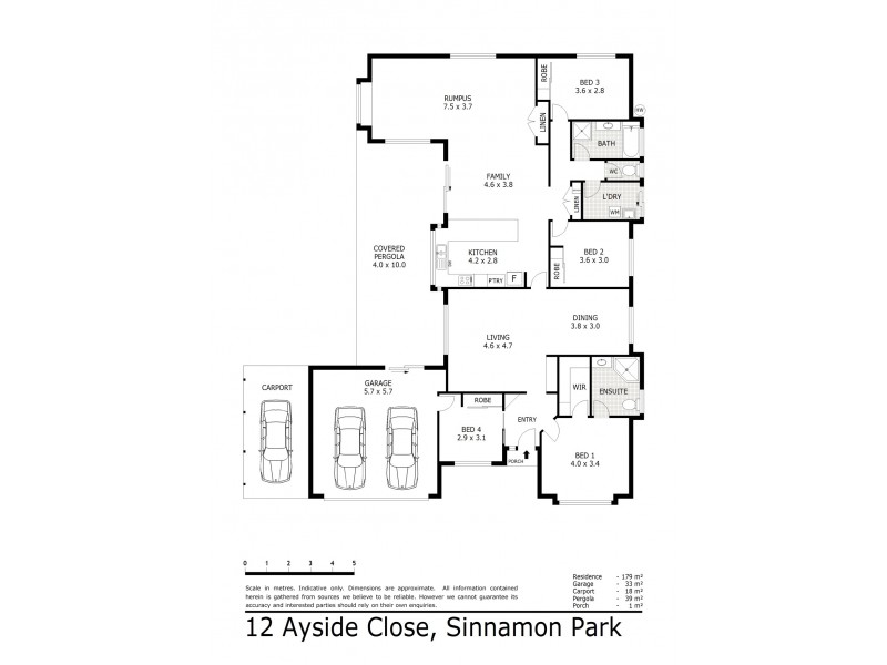 12 Ayside Close, Sinnamon Park QLD 4073 Floorplan