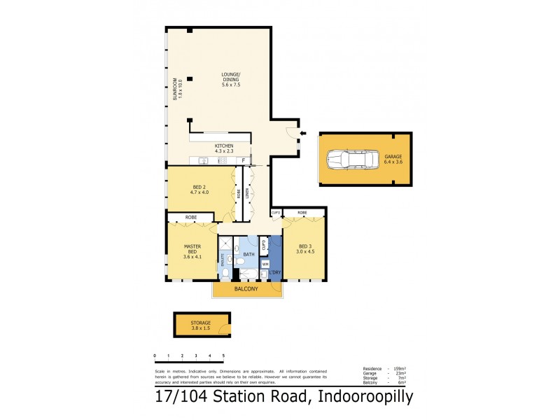 17/104 Station Road, Indooroopilly QLD 4068 Floorplan