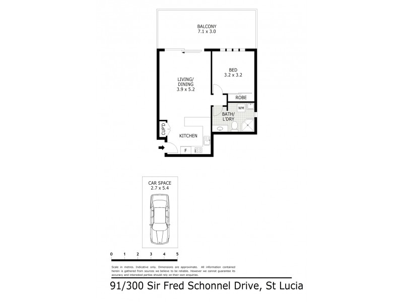 91/300 Sir Fred Schonell Drive, St Lucia QLD 4067 Floorplan