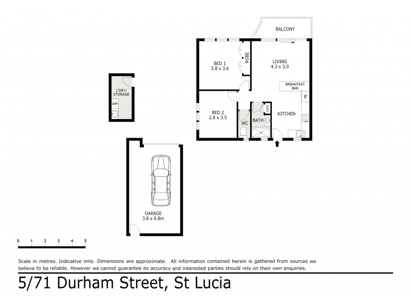 5/71 Durham Street, St Lucia QLD 4067 Floorplan