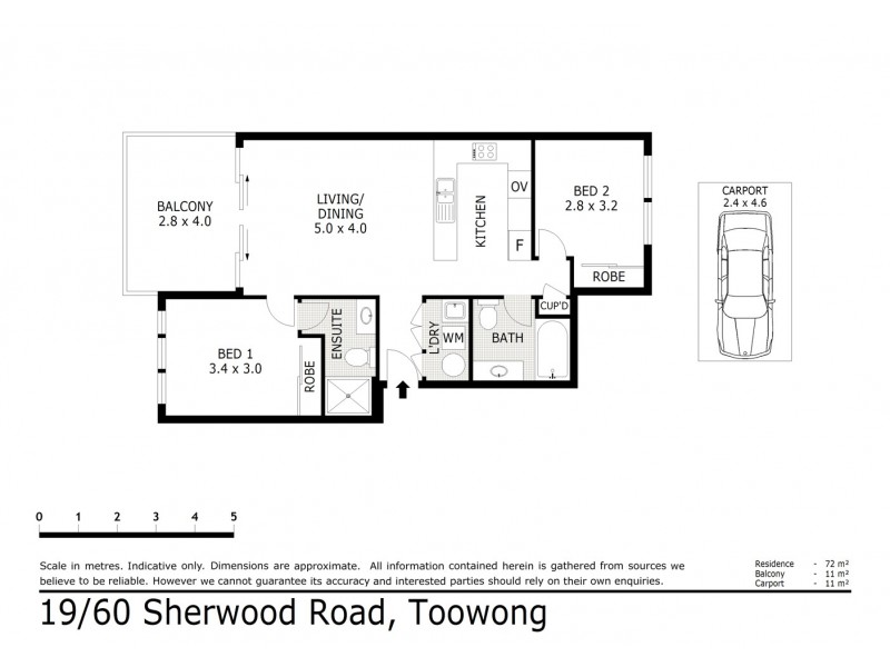 19/60 Sherwood Rd, Toowong QLD 4066 Floorplan