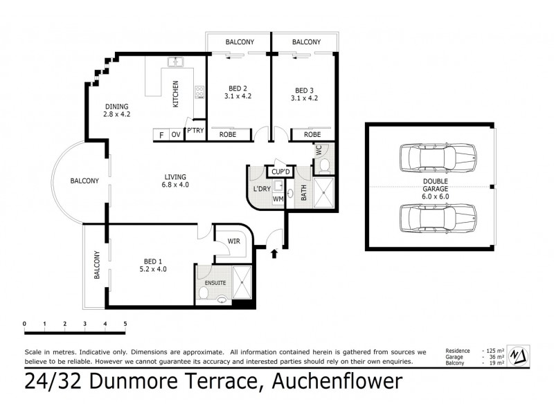 24/32 Dunmore Tce, Auchenflower QLD 4066 Floorplan
