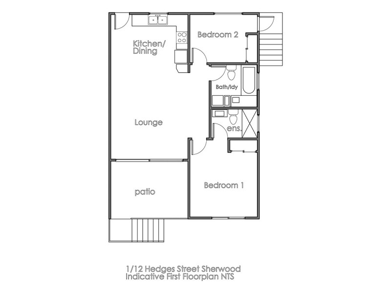 1/12 Hedges St, Sherwood QLD 4075 Floorplan