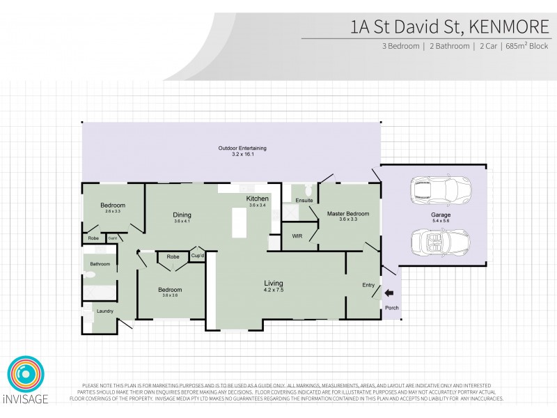 1A St David St, Kenmore QLD 4069 Floorplan