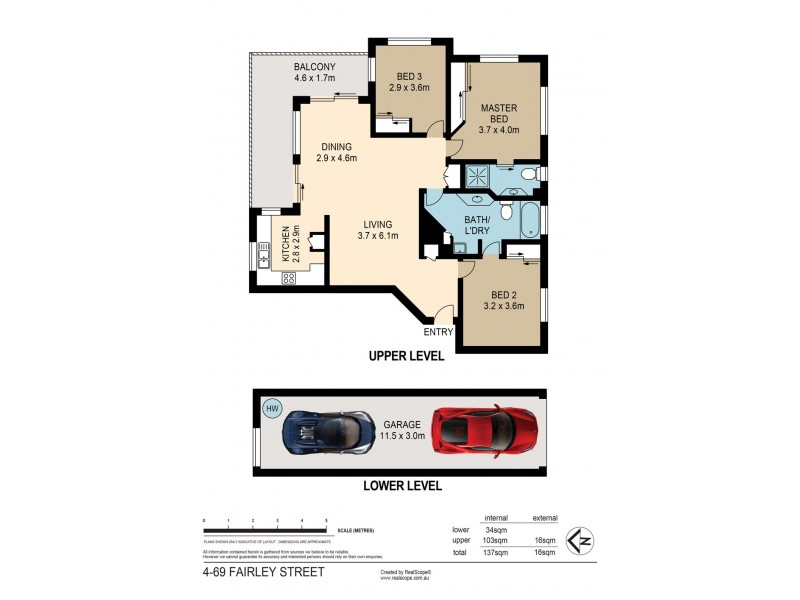 4/69 Fairley Street, Indooroopilly QLD 4068 Floorplan