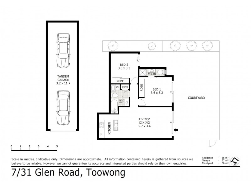 7/31 Glen Road, Toowong QLD 4066 Floorplan