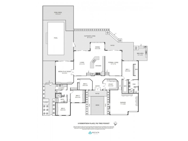9 Robertson Place, Fig Tree Pocket QLD 4069 Floorplan