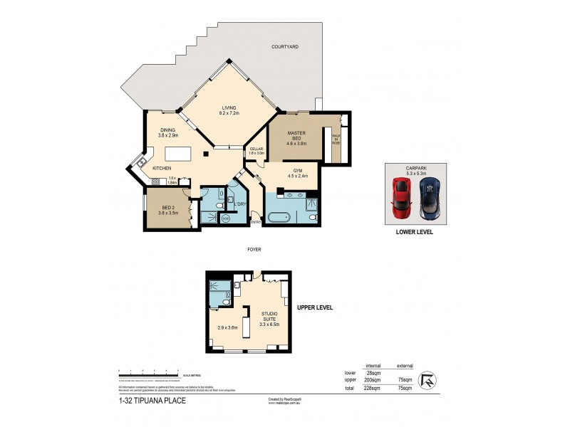 1/32 Tipuana Place, Bardon QLD 4065 Floorplan
