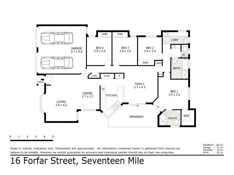 16 Forfar Street, Seventeen Mile Rocks QLD 4073 Floorplan