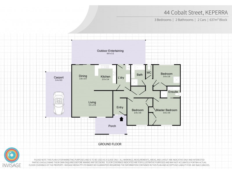 44 Cobalt St, Keperra QLD 4054 Floorplan