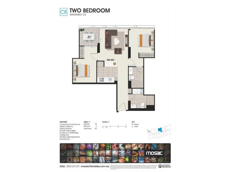 1515/8 Church Street, Fortitude Valley QLD 4006 Floorplan