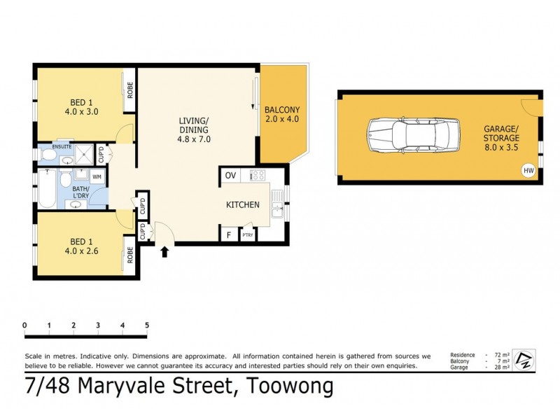 7/48 Maryvale Street, Toowong QLD 4066 Floorplan