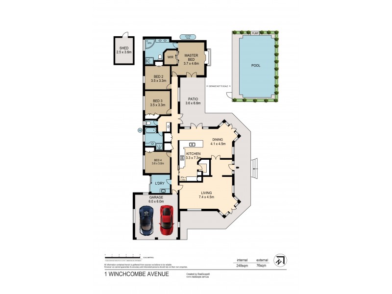 1 Winchcombe Avenue, Murrumba Downs QLD 4503 Floorplan