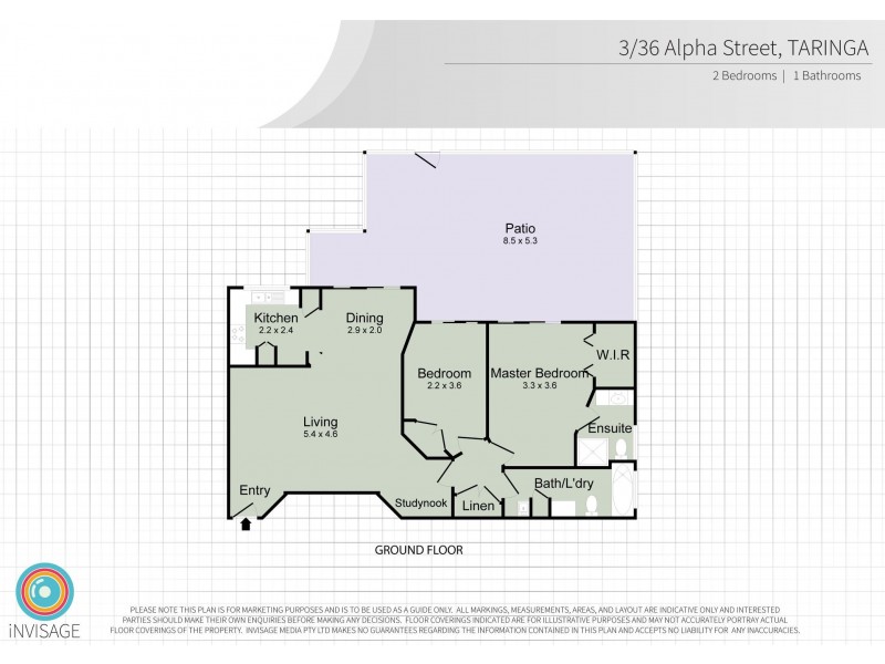 3/36 Alpha Street, Taringa QLD 4068 Floorplan