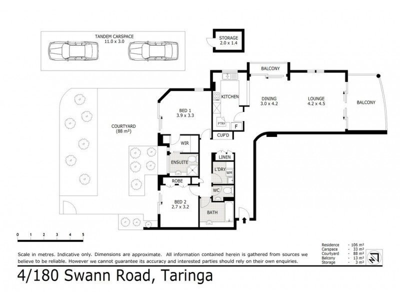 4/180 Swann Road, Taringa QLD 4068 Floorplan