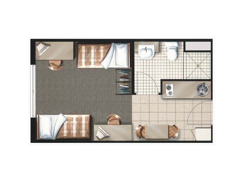 1101/188 Shafston Avenue, Kangaroo Point QLD 4169 Floorplan