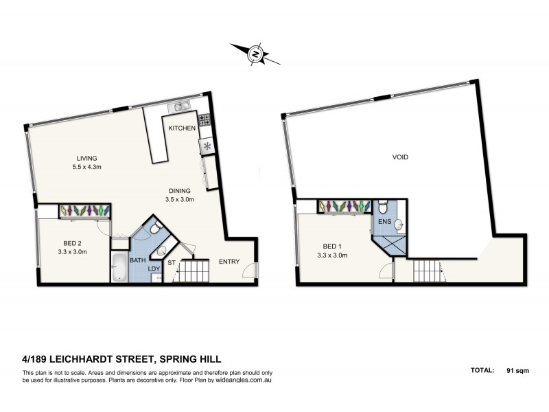 4/189 Leichhardt Street, Spring Hill QLD 4000 Floorplan