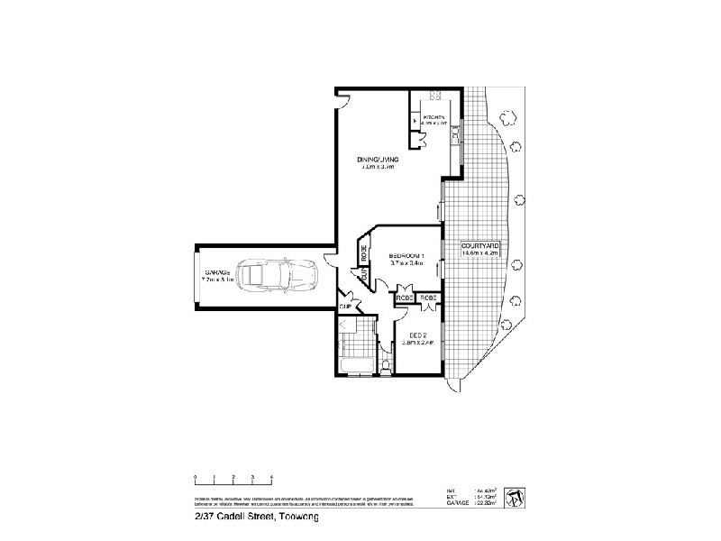 2/37 Cadell Street, Toowong QLD 4066 Floorplan