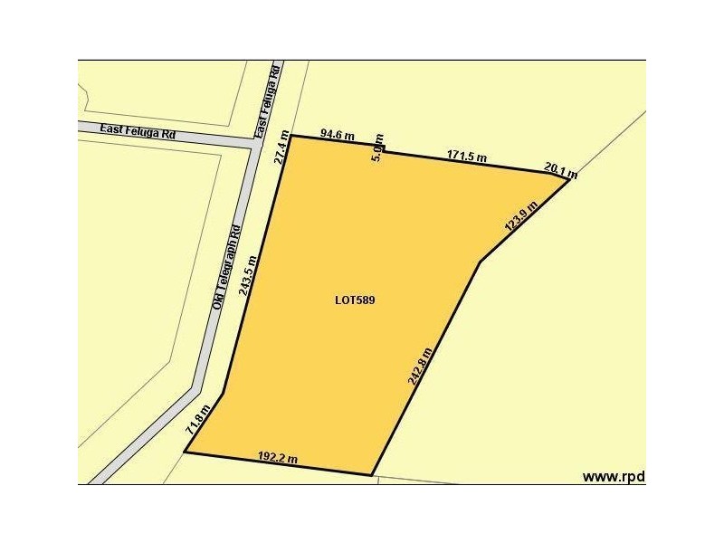 589/Lot 589 Old Telegraph Road, East Feluga QLD 4854